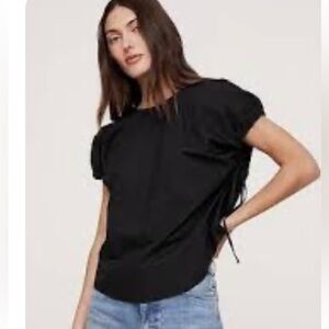 NWT Banana Republic Black Poplin Top